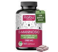 D Mannosio PURO 2100mg con Mirtillo Rosso I D Mannosio per Cistite I 160 Capsule
