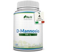 D-Mannosio Puro Alta Forza 500mg - 120 Compresse Vegane - Senza Allergeni - Inte