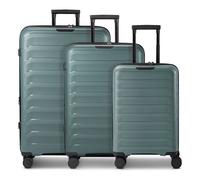 d&n Toronto 4 ruote Set di valigie 3 pezzi espandibile blu