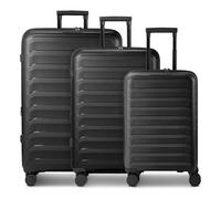 d&n Toronto 4 ruote Set di valigie 3 pezzi espandibile nero
