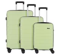 d&n Travel Line 4100 4 ruote Set di valigie 3 pezzi verde