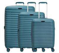 d&n Travel Line 4500 4 ruote Set di valigie 3 pezzi con piega di espansione verde