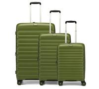 d&n Travel Line 4700 4 ruote Set di valigie 3 pezzi con piega di espansione oliva