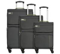 d&n Travel Line 6704 4 ruote Set di valigie 3 pezzi grigio