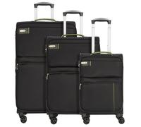 d&n Travel Line 6704 4 ruote Set di valigie 3 pezzi nero