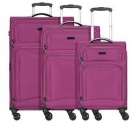 D&N Set di valigie lilla, Taglia One Size