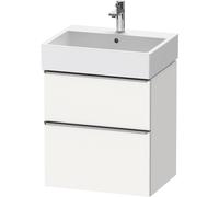 D-Neo Duravit Meuble sous-lavabo suspendu, 584x625x442mm, 1 tiroir, avec poignée acier inox brossé, DE4371070180000, DE4371070180000, Colorazione: Bianco opaco Decor bianco opaco