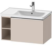 D-Neo Duravit Meuble sous-lavabo suspendu, 784x440x452mm, 1 tiroir, 1 compartiment ouvert sur le côté gauche, avec poignée chromée, DE4257010910000, DE4257010910000, Colorazione: Taupe Matt DÃ©cor