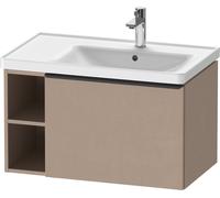 D-Neo Duravit Meuble sous-lavabo suspendu, 784x440x452mm, 1 tiroir, 1 compartiment ouvert sur le côté gauche, avec poignée noir diamant, DE42570BD750000, DE42570BD750000, Colorazione: Decoro opaco in 
