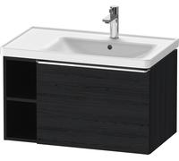D-Neo Duravit Meuble sous-lavabo suspendu, 784x440x452mm, 1 tiroir, 1 compartiment ouvert sur le côté gauche, avec poignée chromée, DE4257010160000, DE4257010160000, Colorazione: Rovere nero opaco