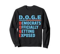 D.O.G.E Department Of Government Efficiency Uomo Donna Felpa