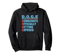 D.O.G.E Department Of Government Efficiency Uomo Donna Felpa con Cappuccio