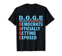 D.O.G.E Department Of Government Efficiency Uomo Donna Maglietta