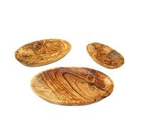 D.O.M.® Ciotola ovale in legno d'ulivo (lunghezza ca. 20 cm (grande)