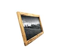 D.O.M. Cornice portafoto in legno d'ulivo, 20 x 30 cm, con incisione
