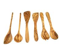 Posate da Cucina Legno D 'ol Ivo 6tlg. Cucchiaio Paletta per Frittata Insalata