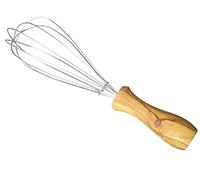 D.O.M. - Frusta in acciaio INOX con manico in legno d'ulivo