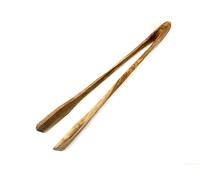D.O.M. Pinza per barbecue in legno d'ulivo, lunghezza 36 cm, senza incisione