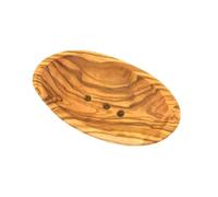 D.O.M.® Portasapone in legno d'ulivo in 3 misure (lunghezza ca. 12 cm con scanalatura (piccola)