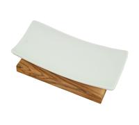 D. O.M.Portasapone Porcellana Legno D 'ol Ivo