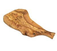 D.O.M.® - Tagliere in legno d'ulivo, stile rustico, circa 38 cm
