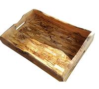 D.O.M.® - Vassoio rustico da servire, 44 x 30 cm, in legno d'ulivo