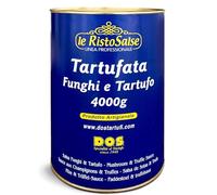 D.O.S. Specialità al Tartufo dal 1940 - Salsa Funghi e Tartufo 4000g - Salsa Tartufata - Utilizzata in Ristorazione e da Chef Professionisti - Senza Glutine - Prodotto Artigianale dell'Umbria