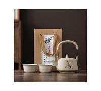 (D,One Pot And Two Cups)Porcelain Tea Cup Set Premium Quality Ceramic Craftsmanship for Chinese Traditional Gongfu Tea Ceremony