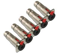 D Pannello passa attraverso adattatore saldatura connettore per rack panel/Stage box 5 pack 1/4 TRS to XLR Female