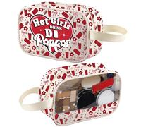 D.Pepp - Trousse trasparente per trucchi, idea regalo per amanti del bere, borsa da toeletta da viaggio, organizer per cosmetici per bevitori, Hot Tm2, alla moda