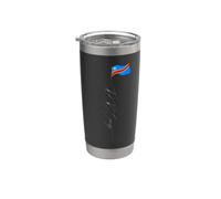 D.R. Congo, Kinshasa, Patriottico congolese Bicchiere termico in acciaio inox doppia parete
