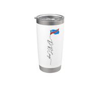 D.R. Congo, Kinshasa, Patriottico congolese Bicchiere termico in acciaio inox doppia parete