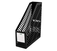 D.RECT 007220, Portariviste in stile classico, per riporre documenti, quaderni e cartelline fino al formato A4-C4, larghezza: 90 mm, colore: Nero