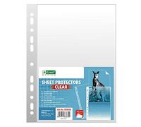 D.RECT 009606, Buste Perforate Trasparenti/Formato A4 / 55 Micron/Confezione da 100 Unità/Busta Forata/Trasparente Perforato/Lucide, Finitura liscia/Tasche in Polipropilene
