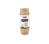 D.RECT 10 m di Spago di Iuta - Corda di Iuta Marrone Naturale - Corda da Imballaggio per Regali, Artigianato Fai Da, Decorazioni, Fioristica, Spessore 1,2 mm