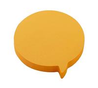 D.RECT 110508, foglietti adesivi, 100 Fogli, 75x75mm, Blocchetto a Forma bolla di chat, autoadesive rimovibili, colore arancione