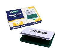 D.RECT 12 tamponi per timbri in metallo, dimensioni 11 x 7 cm, colore: verde