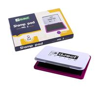D.RECT 12 tamponi per timbri in metallo, dimensioni 11 x 7 cm, colore viola