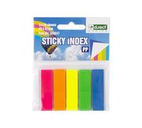 D.RECT 125 Pezzi Segnapagina Adesivi - Strisce Adesive per Indice, per Testo, Ideali per ufficio, Scuola e Casa - Pellicola PP 12x45mm 5x25 Pezzi