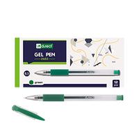 D.RECT 2603 - Penna gel con impugnatura gommata, verde, 12 pezzi