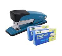 D.RECT 315A Spillatrice Cucitrice in Metallo con 2000 Punti - Cucitrice da Tavolo per Ufficio Scuola Casa - Pinzatrice Robusta per 30 Fogli, Blu
