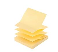 D.RECT 9233, Foglietti Adesivi/Sticky Notes/Zig-Zag / 75 X 75 mm / 100 Fogli/Giallo
