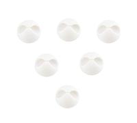 D.RECT A'6 - Fermacavi autoadesivo, colore: Bianco