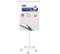 D.RECT Blocco Per Lavagna Di Carta Bianca 650x1000 mm - Blocco Flipchart 80 g/m², 30 Fogli, 5 Fori, Superficie Liscia - Ideale per Ufficio, Presentazioni e Casa