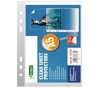 D.RECT Cartelline portadocumenti formato A5, 50 µm/Micron/Micron spessore: 0,05 mm, confezione da 100 pellicole trasparenti, pellicole trasparenti formato A5, pellicola trasparente