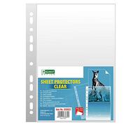 D.RECT | Buste Perforate Trasparenti | Formato A4 | 40 Micron | Confezione da 100 Unità | Busta Forata | Trasparente Perforato | Lucide, Finitura liscia | Tasche in Polipropilene