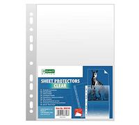 D.RECT | Buste Perforate Trasparenti | Formato A4 | 45 Micron | Confezione da 100 Unità | Busta Forata| Lucide, Finitura liscia | Tasche in Polipropilene