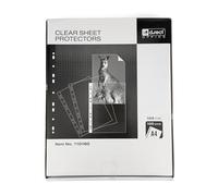 D.RECT Buste Trasparenti Anelli - 100 Pezzi Buste Perforate - Busta Forata per Documenti 105 µm/mic/micron Spessore: 0,105 mm, 230x302 mm, Confezione in Cartone, Cristallino