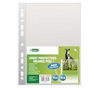 D.RECT Buste Trasparenti Anelli - 50 Pezzi Buste Perforate - Busta Forata per Documenti 100 µm/mic/micron Spessore: 0,10 mm, 240 x 350 mm, Grana