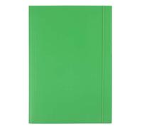 D.RECT - Cartella portadocumenti in cartone, con elastico, 300 g, verde